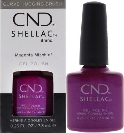 Actual product image CND Shellac - Color Coat Magenta Mischief (Magenta, UV gel varnish)