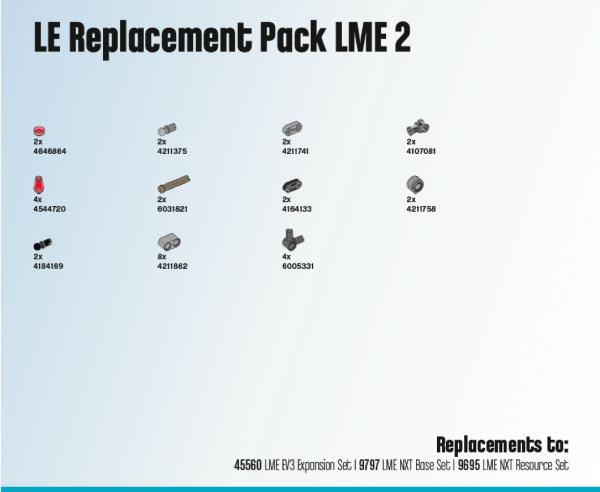 Image du produit LEGO Education Paquets de remplacement LME 2