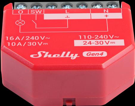 Produktbild Shelly 1PM Gen4 2-pack (Schaltaktor)