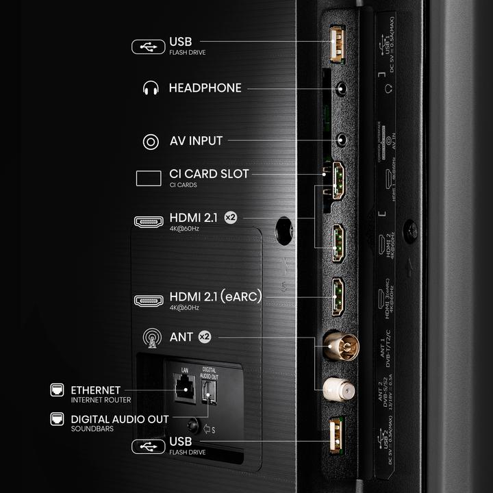Image du produit Hisense TV TV 50A7NQ 50" 4K, QLED, 60Hz (50", QLED, 4K, 2023)