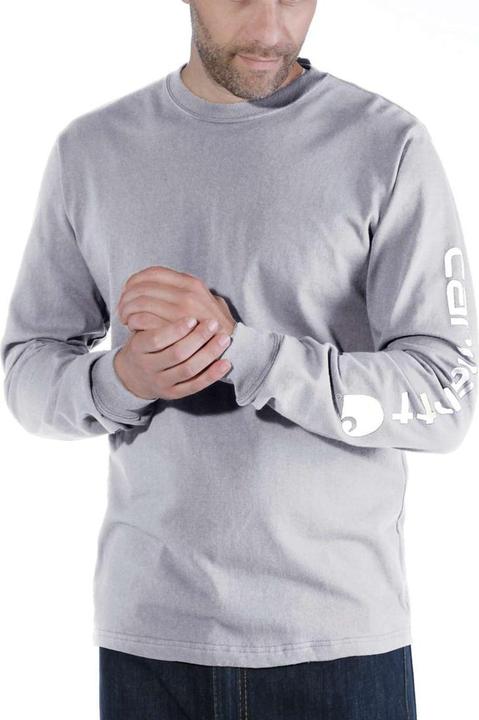 Immagine prodotto Carhartt T-shirt grigia a maniche lunghe con logo (S)
