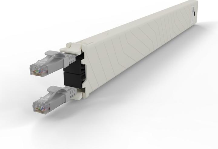 Actual product image PATCHBOX one / Cassette / 8RU / Cat 6A, UTP, 0.8 m, grey (U/UTP, CAT6a, 0.80 m)