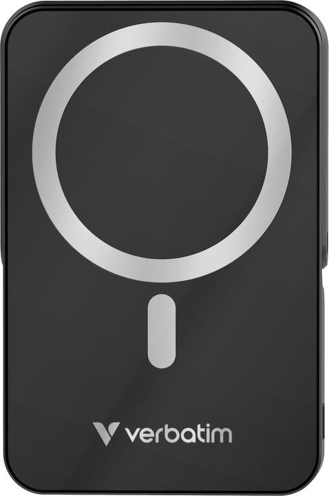 Actual product image Verbatim Charge ‘n’ Go Power Bank with Stand Magnetic Wireless 10000mAh - Black (10000 mAh, 35 W, 37000 Wh)