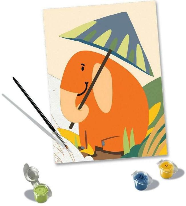 Image du produit Ravensburger CreArt - Peinture par numéros 23902 - Hello Elephant - dès 12 ans