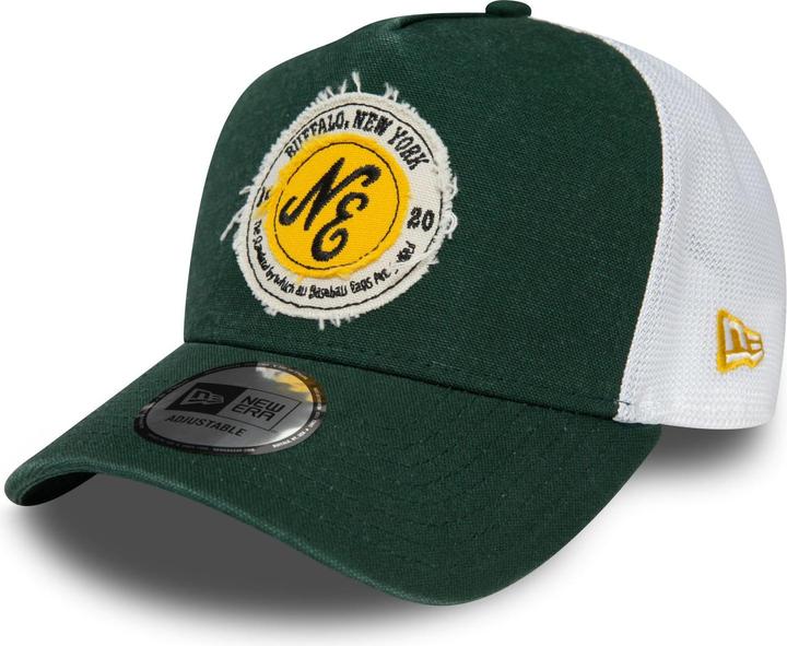New Era Aframe Trucker Washed Dunkelgrün (One Size)