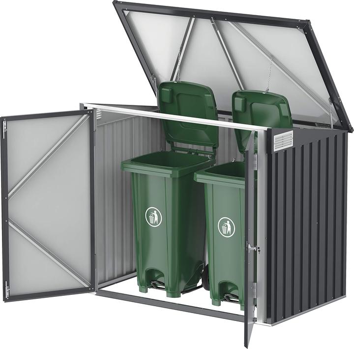 Image du produit Tepro Box pour poubelles, anthracite/blanc