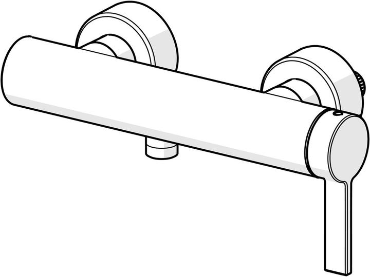 Produktbild Hansa Hansaloft Duscharmatur, Wandmontage, mit Sicherungseinrichtung, chrom, 57710173
