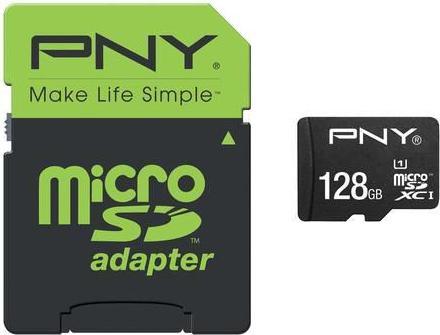 PNY microSDXC128GB High Performance (128 GB, microSDHC, U1, UHS-I)