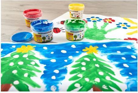 Actual product image EberhardFaber Finger paint 100 ml, set of 4 (Multicoloured, 400 ml)