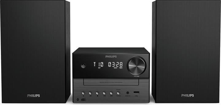 Philips TAM3505 Micro System, black (CD Player, Bluetooth, 1x 20 W)