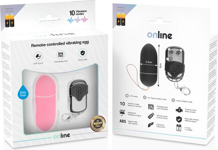 Actual product image Online Vibro egg with remote control, size L