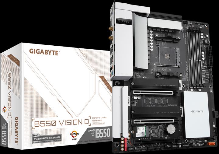 Gigabyte B550 Vision D (AM4, AMD B550, ATX)