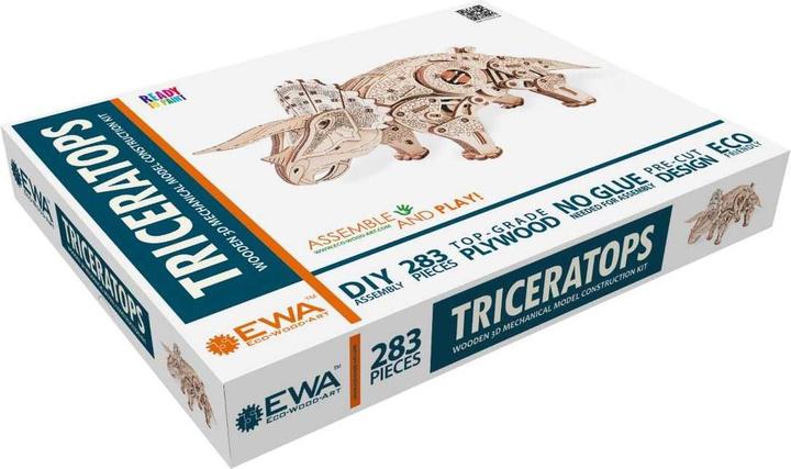 Eco Wood Art Triceratops