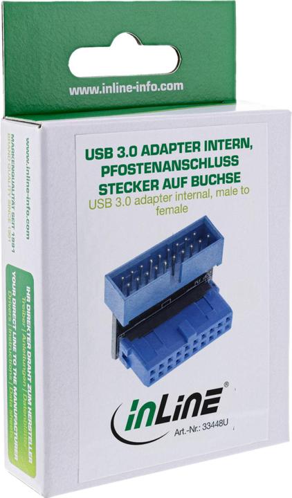 Actual product image InLine Internal USB adapter