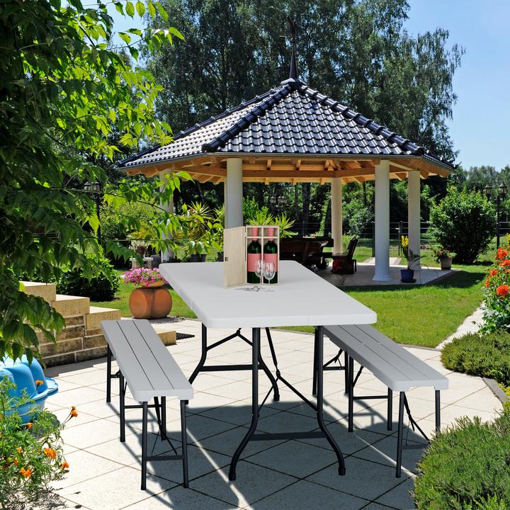 Image du produit Relaxdays Table de jardin (180 cm)