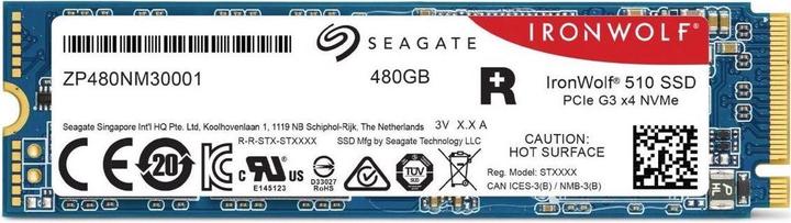 Image du produit Seagate IronWolf 510 (480 Go, M.2 2280)