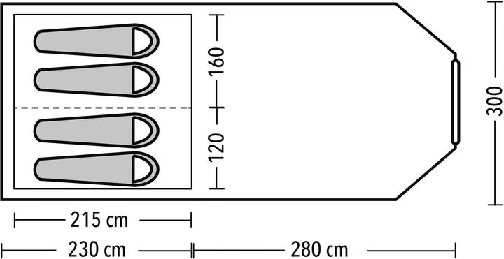 Produktbild Trevolution Ambiente Lounge (Tunnelzelt, 11 kg, 4 Personen)