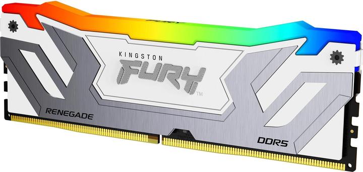 Image du produit Kingston 24GB 8800MT/s DDR5 CL42 CUDIMM FURY Renegade RGB White (1 x 24 Go, 8800 MHz, RAM DDR5, CU-DIMM)