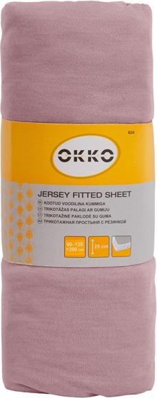 Okko BED SHEET POLYCOTT 120X200+25CM PINK624
