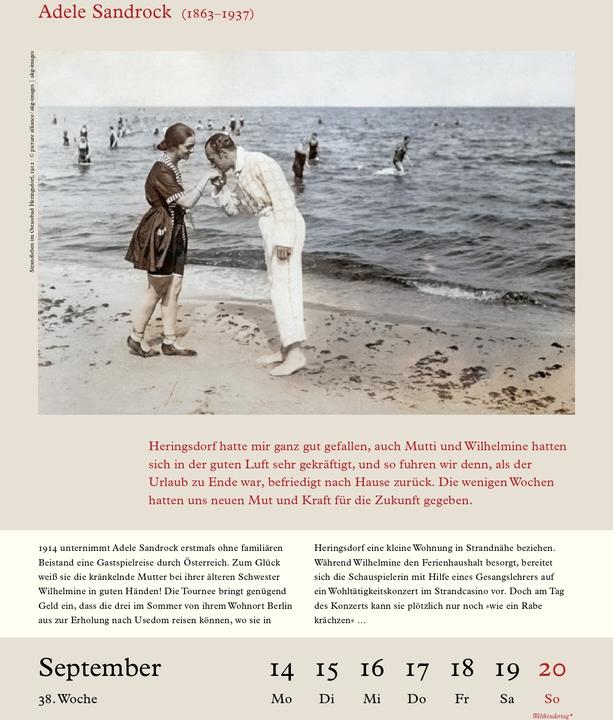 Produktbild Literarische Ostsee Kalender 2026 (24 x 32 cm, Deutsch)