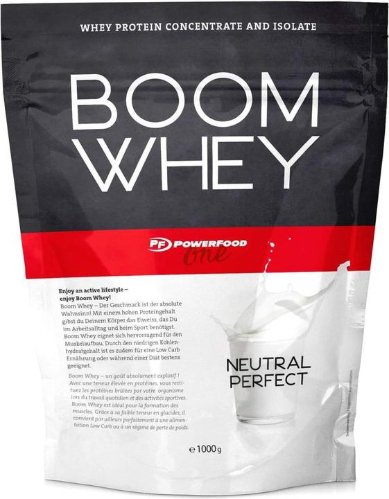 Actual product image PowerFood One Boom Whey (Neutral, 1 pcs., 1000 g)