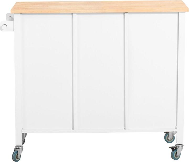 Actual product image SoBuy Design kitchen cabinet white Kitchen trolley with drawers