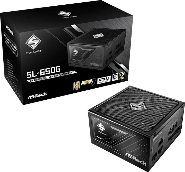 Immagine prodotto AsRock Alimentatore Steel Legend 650W 80+ Gold (650 W)