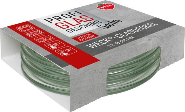 Produktbild Weck Glasdeckel Gastropack 3Stück ø 12 cm (3 Stk.)