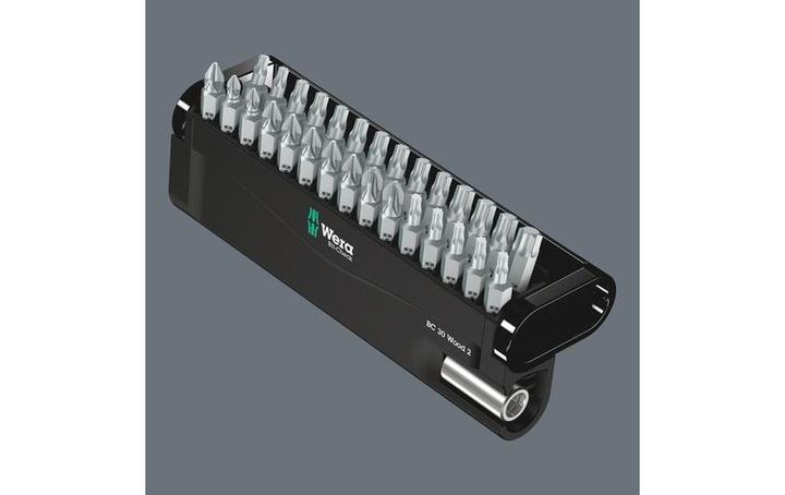 Actual product image Wera Bit-Check 30 Wood 2 (Cross Pozidriv PZ M2, Cross Pozidriv PZ M3, Cross Phillips PH M2, Cross Pozidriv PZ M1)