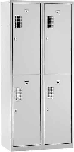 Produktbild eurokraft basic Spind, 4 Abteile, Breite 800 mm (80 cm, 180 cm)