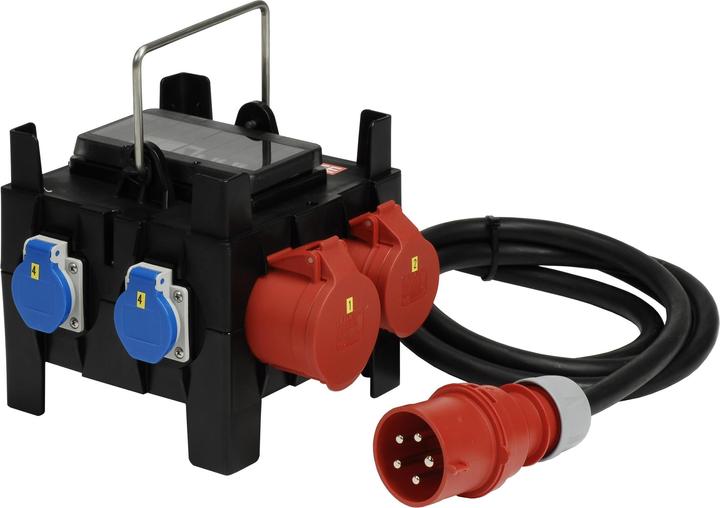 Produktbild Spälti Stromverteiler CEE32/5, CEE16/5, 2x T23, T25, 2 m Zuleitung (5 x, CEE 16/5, CEE 32/5, Typ 25, Typ 23)