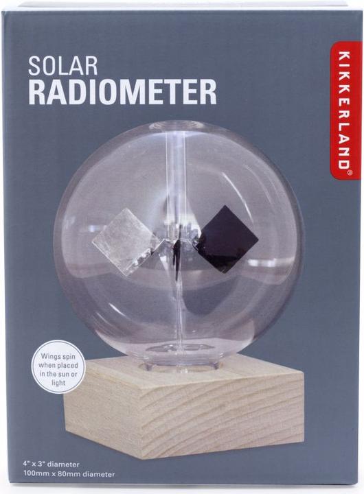 Image du produit Kikkerland Radiomètre solaire (11,5 x 12,5 x 16,5 cm)