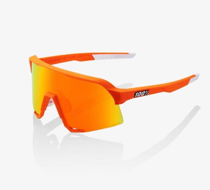 Actual product image 100% S3 Glasses Soft Tact Neon Orange (Soft Tact Neon Orange, Hiper Red)