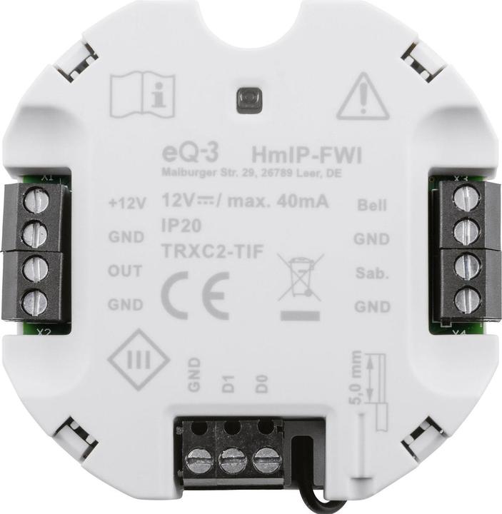 Actual product image Homematic IP Smart Home Wiegand Interface (Switch actuator)