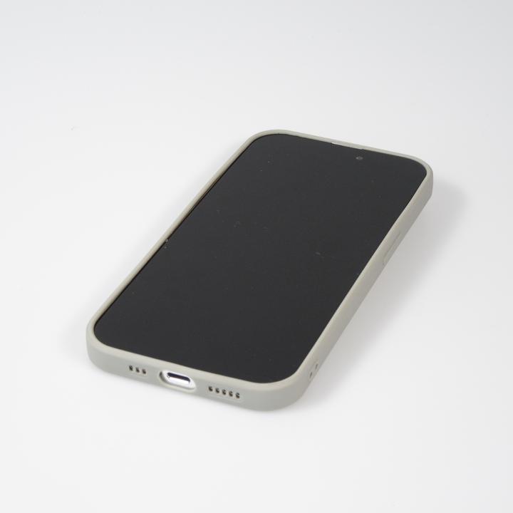 Produktbild PhoneLook Hülle Silikon matt Herzdesign gold (Apple iPhone 15 Pro Max)