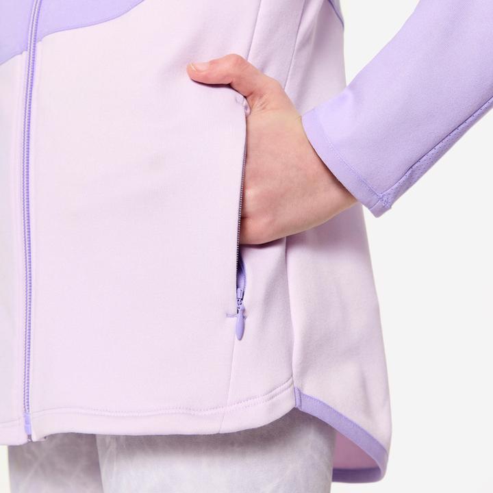 Immagine prodotto Decathlon Trainingsjacke Mädchen tailliert - helllila/dunkellila (122)