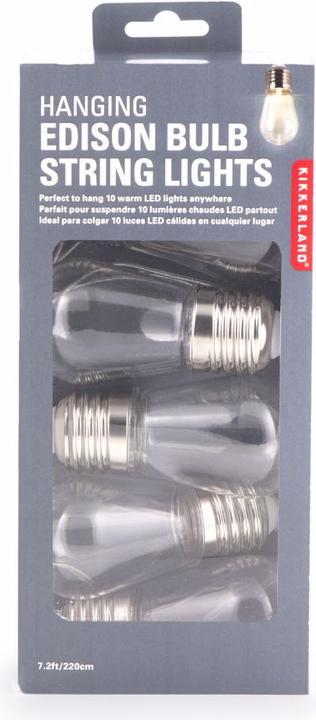 Actual product image Kikkerland Edison Bulb String Lights (2 m)