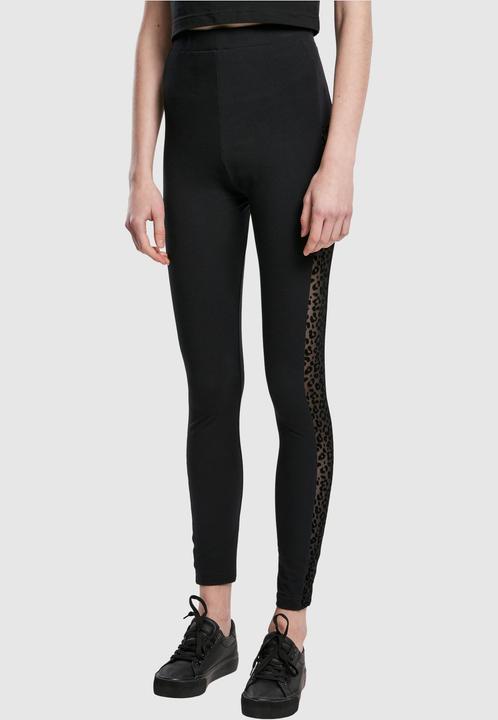 Image du produit Urban Classics Ladies Flock Lace Stripe Leggings (5XL)