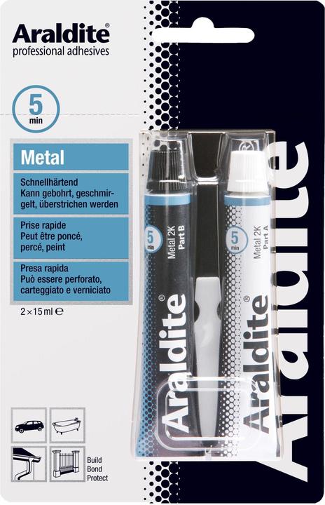 Produktbild Araldite Metal Kleber, Tube (60 g, 30 ml)