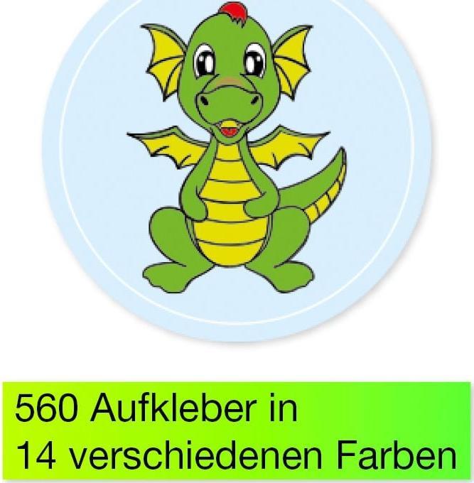 Produktbild TimeTEX TIME TEX Belobigungs-Aufkleber 62652 Drache 560 Stück