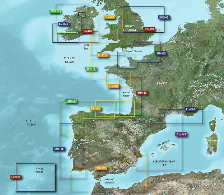 Produktbild Garmin g2 Vision BlueChart Modul VEU485S Fuenterrabia to Gijon