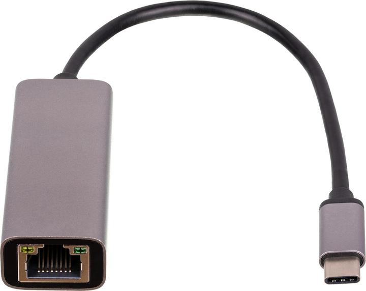 Produktbild Akyga Adapter AK-AD-65 mit Kabel Netzwerkkarte USB Typ C (m) / RJ45 (f) 10/100/1000 ver. 3.0 15cm