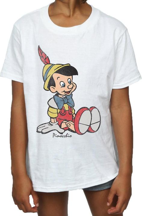 Immagine prodotto Pinocchio Maglietta da ragazza in cotone classico (128)