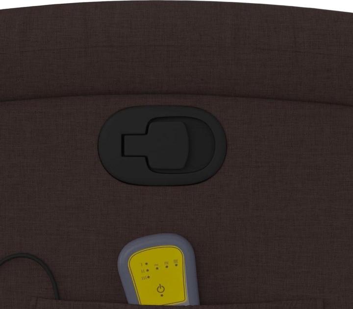 Immagine prodotto VidaXL Sedia da massaggio in tessuto marrone scuro,Colore: Marrone scuro,Materiale