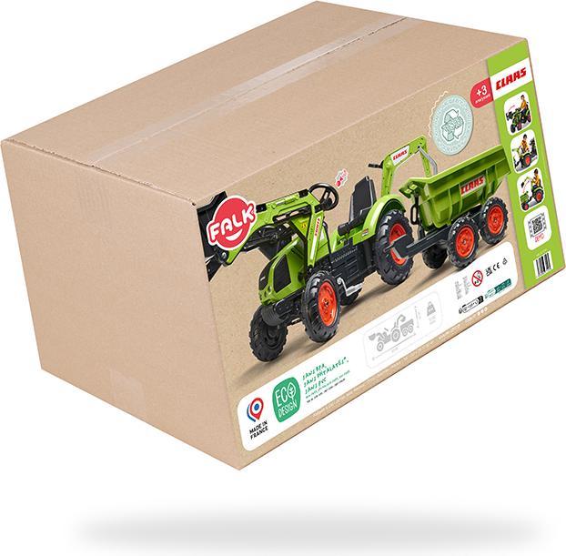 Actual product image Falk Toys Claas tractor + XL trailer