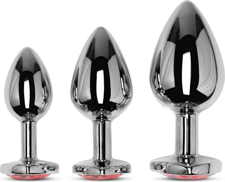 Actual product image Easytoys Crystal butt plug set
