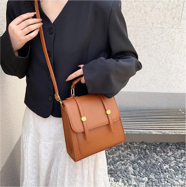 Immagine prodotto Only-Bags.Store Zaino satchel a 3 vie in pelle vegana, Zaino satchel Tan, Zaino a 3 vie, Zaino in pelle vegana