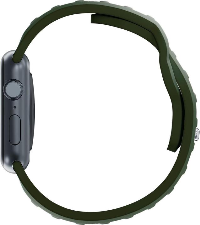 Produktbild 3MK Silicone Watch Strap Ciemnozielony/ Dark Green dla Apple Watch 42/44/45/49mm (Silikon, Edelstahl)