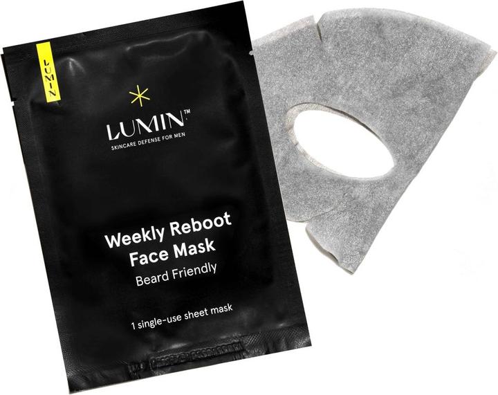 Actual product image Lumin Skincare Weekly Reboot Face Mask - Beard Friendly (10-Pack)