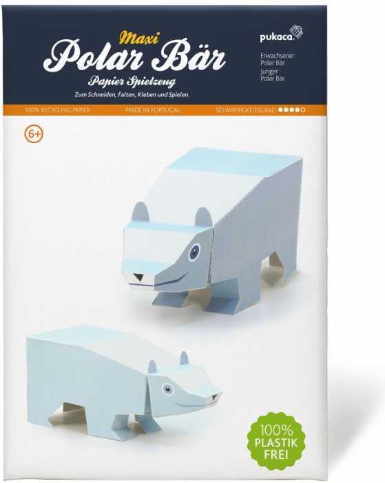 Pukaca Paper toys. Maxi Polar Bears (1 x)